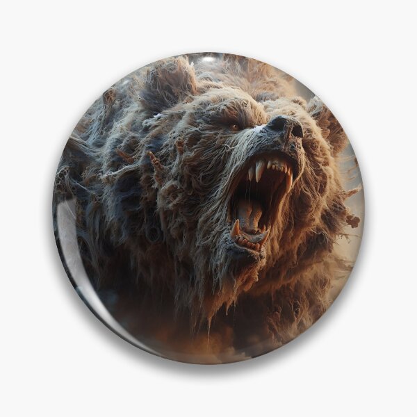 Item preview, Furry Aggressive Bear designed and sold by GalleryBrisArt.
