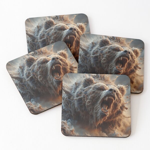 Item preview, Furry Aggressive Bear designed and sold by GalleryBrisArt.