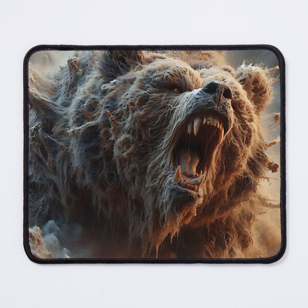 Item preview, Furry Aggressive Bear designed and sold by GalleryBrisArt.