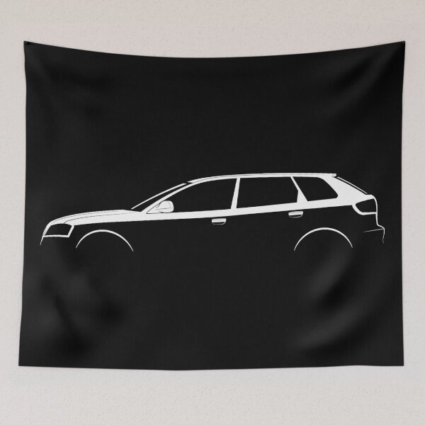 Item preview, A3 Sportback (2003) (White) designed and sold by Car Silhouettes.