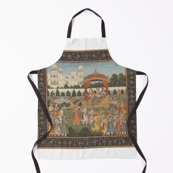Item preview, Royal Procession in Mughal Palace Gardens designed and sold by digisetumedia.