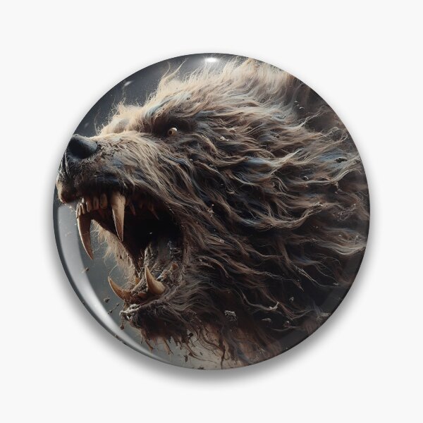 Item preview, Furry Aggressive Bear designed and sold by GalleryBrisArt.