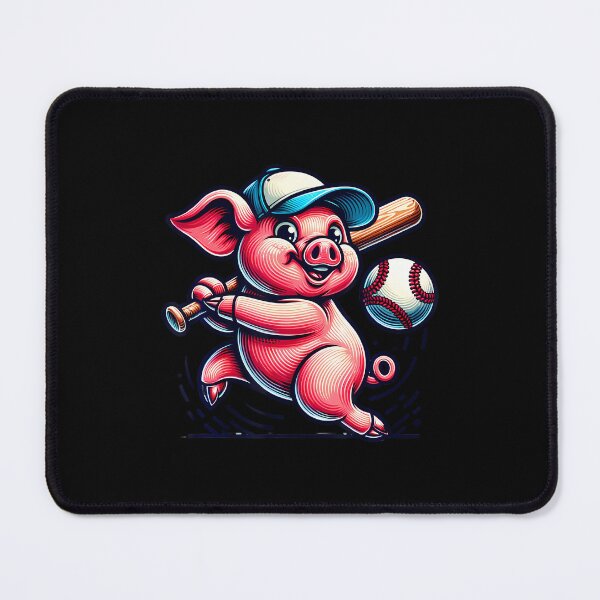 Item preview, Baseball Funny Pig Swinging Bat Fun designed and sold by KarlaLeanne.