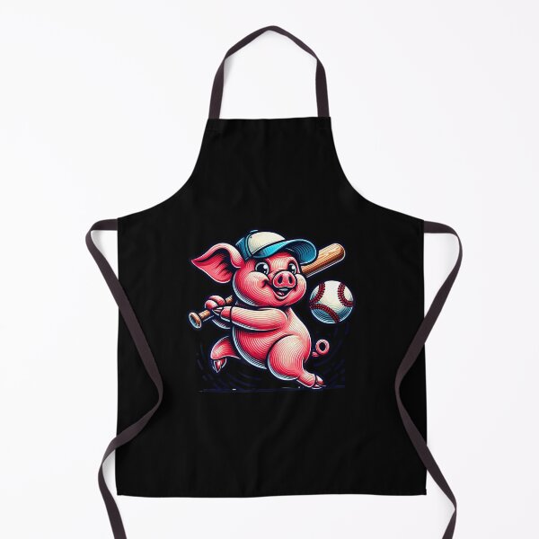Item preview, Baseball Funny Pig Swinging Bat Fun designed and sold by KarlaLeanne.