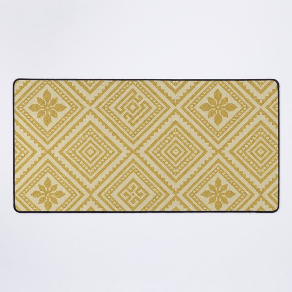 Item preview, Traditional Thai Tribal Pattern – Golden Diamond Woven Textile Design designed and sold by Sksticker991.