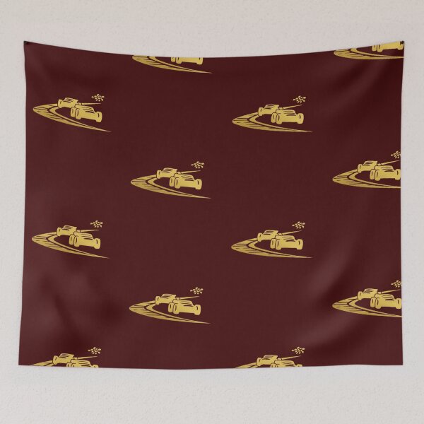 Item preview, Two race cars speeding through a sharp curve on a racetrack_6_side view designed and sold by Aariq.