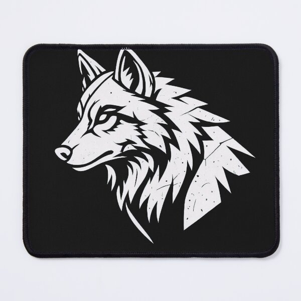 Item preview, Majestic Wolf Head Geometric Grunge Art designed and sold by IvoryArtDesign.