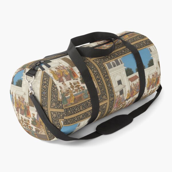 Item preview, Bustling Market in Mughal Courtyard designed and sold by digisetumedia.