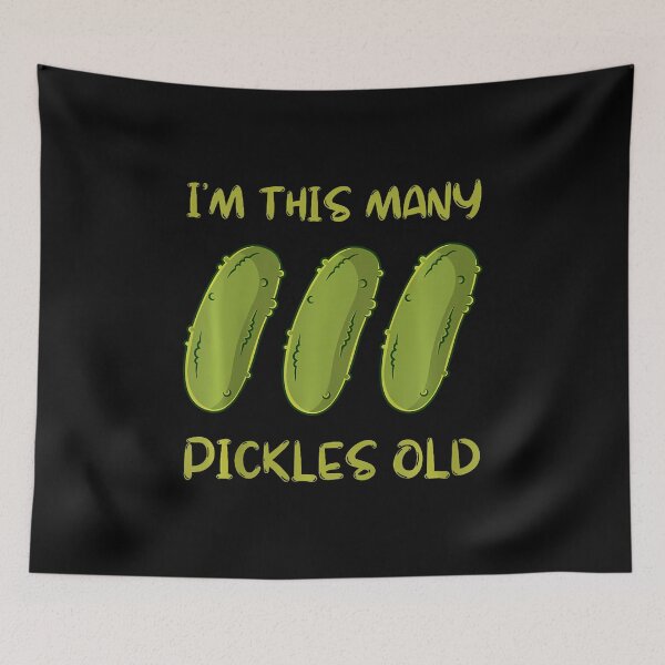 Item preview, I'M This Many Pickles Old - 3Rd Birthday 3 Years Old Bday designed and sold by DoraBlanche.