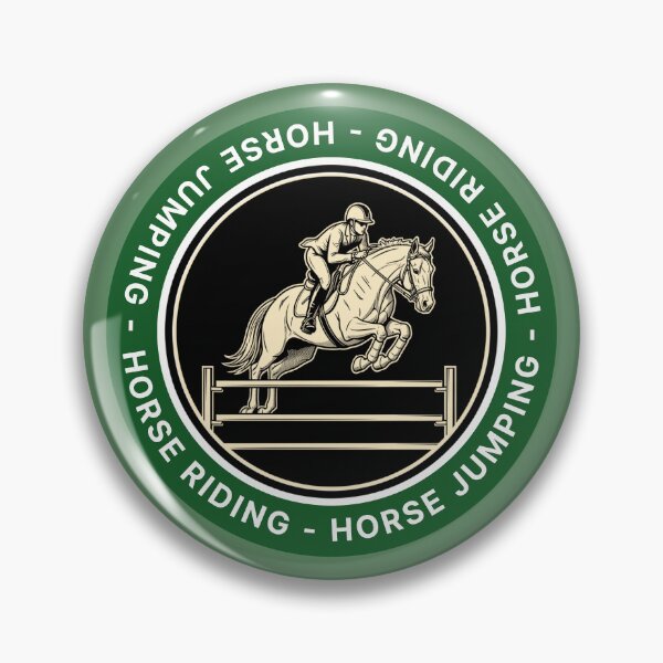 Item preview, Horse Riding Show Jumping Equestrian Badge designed and sold by KiwiRider.