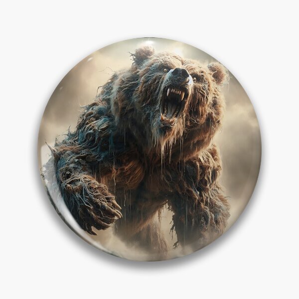 Item preview, Furry Aggressive Bear designed and sold by GalleryBrisArt.