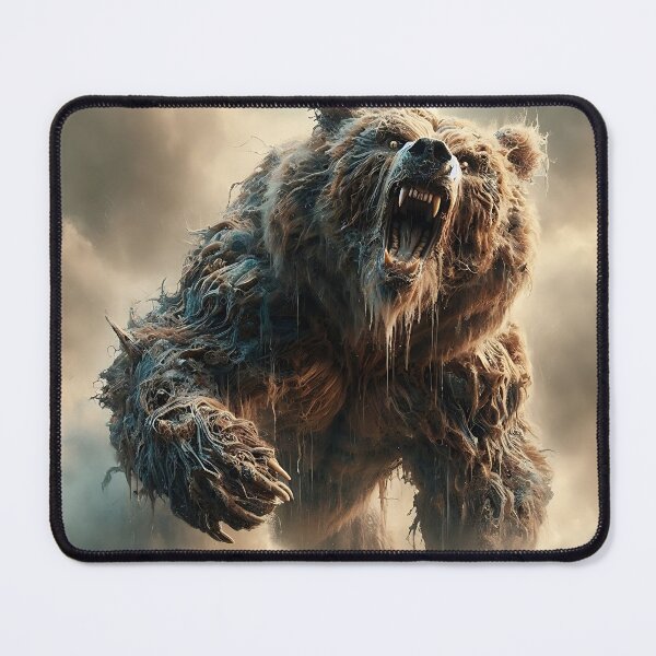 Item preview, Furry Aggressive Bear designed and sold by GalleryBrisArt.
