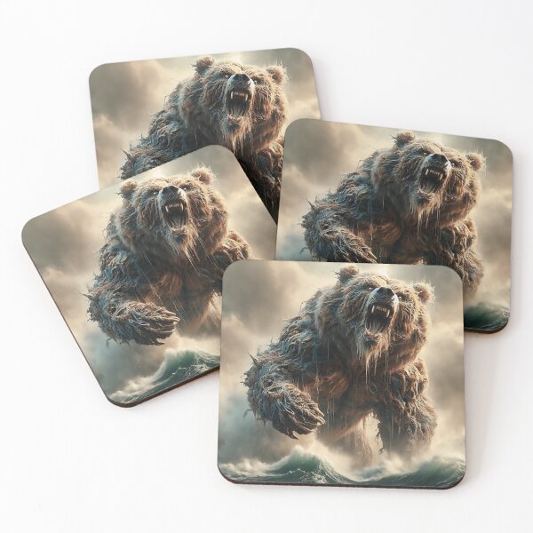Item preview, Furry Aggressive Bear designed and sold by GalleryBrisArt.