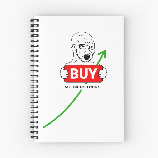 Item preview, All Time High Entry - Funny Soyjak Trading Meme - Buy High Sell Low Crypto & Stock Market Gift designed and sold by FashionTraders.