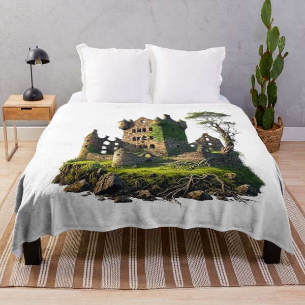 Item preview, Forgotten Celtic Ruins – Scottish Castle Overgrown by Nature designed and sold by CelticSoulShop.