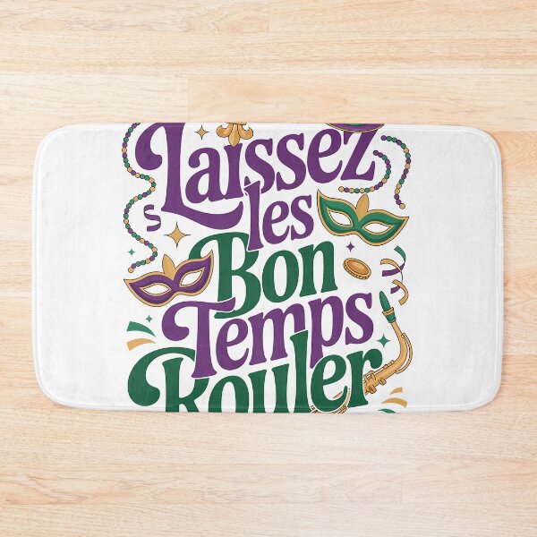 Aperçu de l'œuvre Laissez Les Bon Temps Rouler Masque Mardi Gras Perles Jazz Party Design créée et vendue par LiviuGligoros.