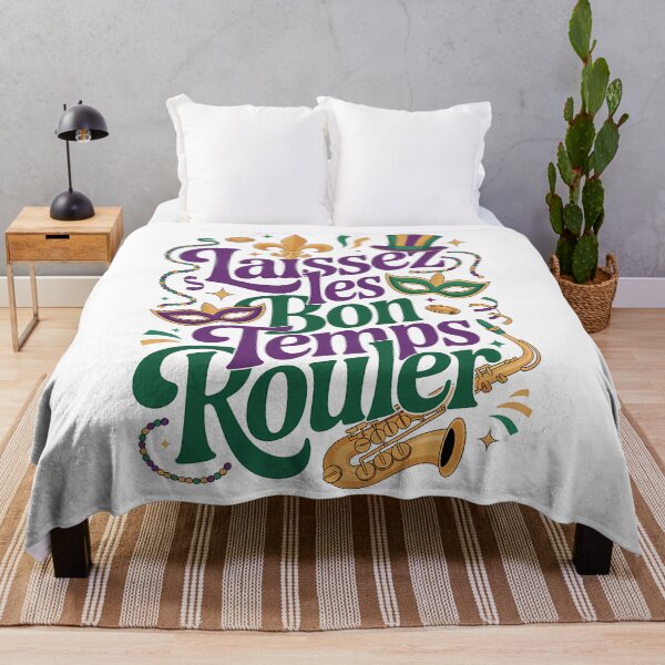 Aperçu de l'œuvre Laissez Les Bon Temps Rouler Masque Mardi Gras Perles Jazz Party Design créée et vendue par LiviuGligoros.