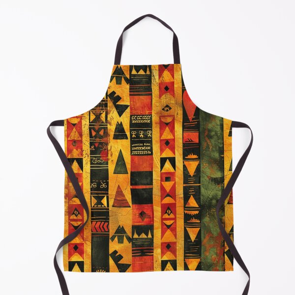 Item preview, African-Style Red, Yellow And Black Designs Pattern designed and sold by DEC02.