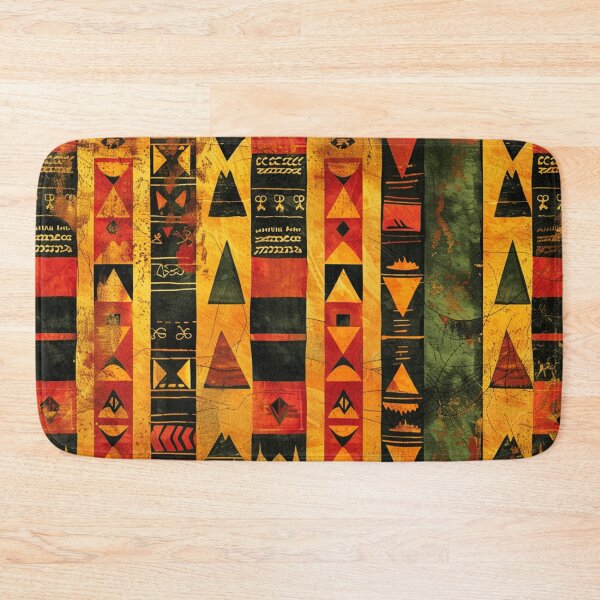 Item preview, African-Style Red, Yellow And Black Designs Pattern designed and sold by DEC02.