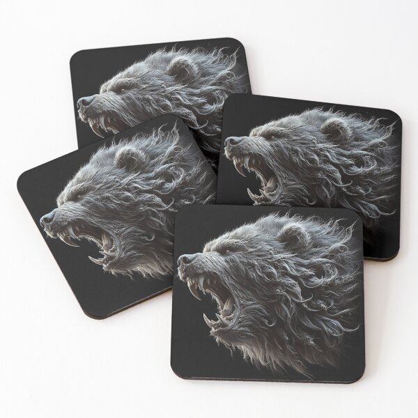 Item preview, Furry Aggressive Bear designed and sold by GalleryBrisArt.