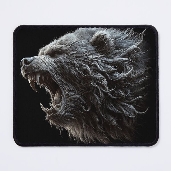 Item preview, Furry Aggressive Bear designed and sold by GalleryBrisArt.