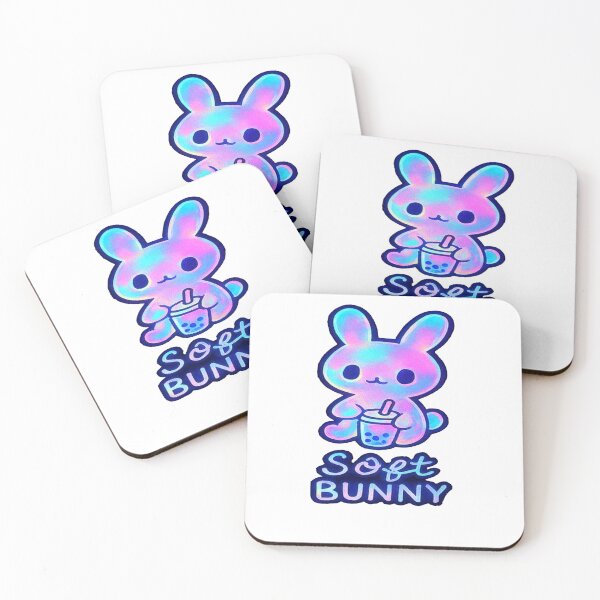 Item preview, Soft Bunny with Boba designed and sold by AJBARTIST.