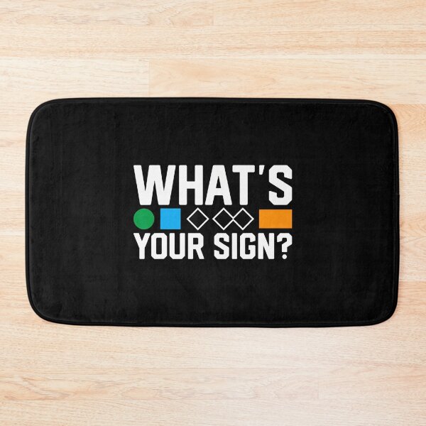 Item preview, Whats Your Sign Funny Skiing Trail Marker Humor Skier designed and sold by JosephineEdith1.