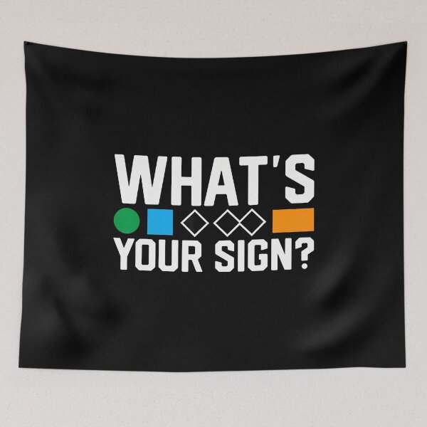 Item preview, Whats Your Sign Funny Skiing Trail Marker Humor Skier designed and sold by JosephineEdith1.