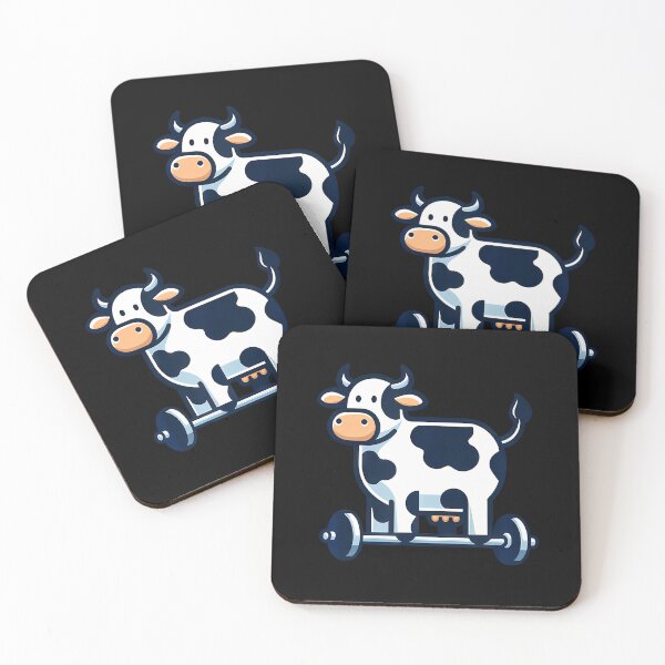 Item preview, Funny Weightlifting Cow Cartoon Gym designed and sold by DianaCandyce.