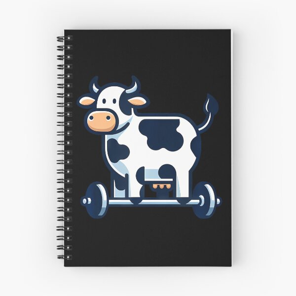 Item preview, Funny Weightlifting Cow Cartoon Gym designed and sold by DianaCandyce.