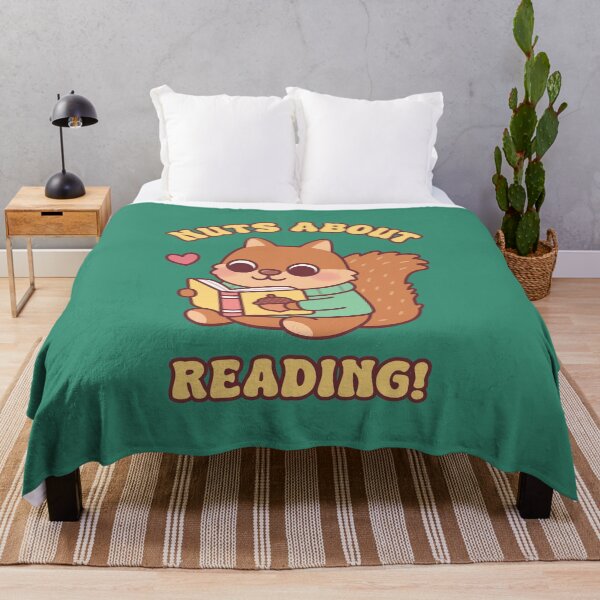 Item preview, Cute Squirrel With Book Nuts About Reading Pun designed and sold by rustydoodle.