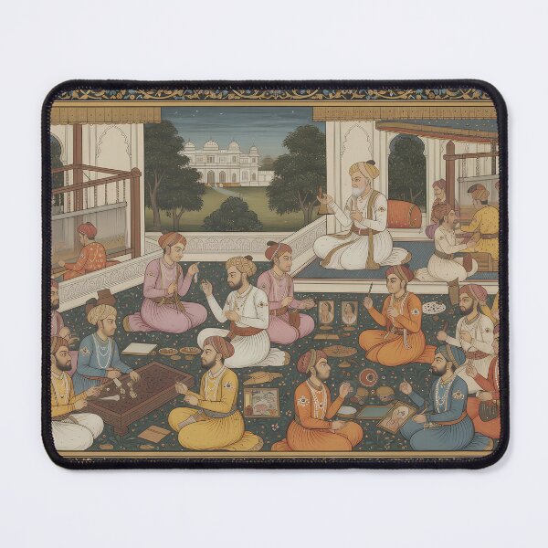 Item preview, Artisans Creating Masterpieces in Mughal Workshop designed and sold by digisetumedia.
