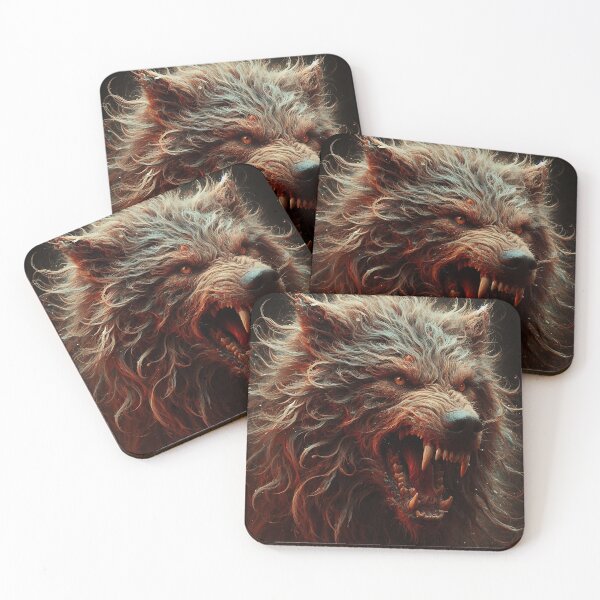Item preview, Furry Aggressive Wolf designed and sold by GalleryBrisArt.