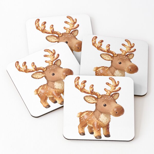 Item preview, Cute Pretzel Reindeer Illustration - Fantasy Food Animal Art designed and sold by RudArtAI.