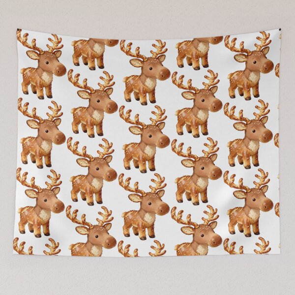Item preview, Cute Pretzel Reindeer Illustration - Fantasy Food Animal Art designed and sold by RudArtAI.