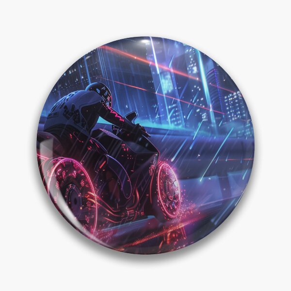 Item preview, Rain-Slick Neon Rush designed and sold by ArgentoArt.
