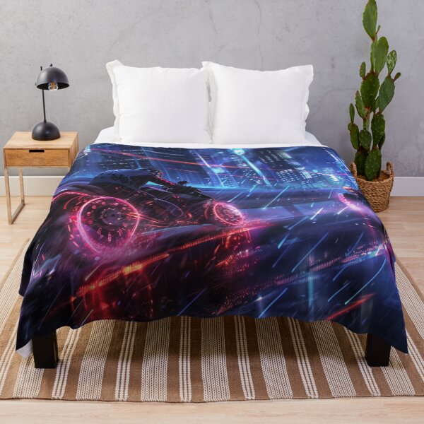 Item preview, Rain-Slick Neon Rush designed and sold by ArgentoArt.