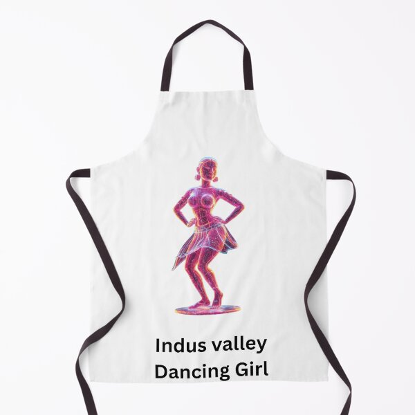Item preview, Indus Valley Dancing Girl - Neon Glitch Art designed and sold by Satpura punti baba .