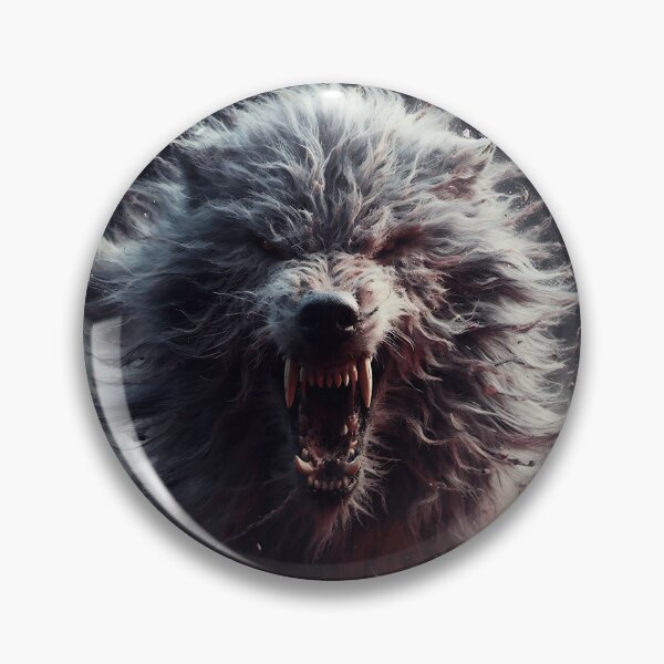 Item preview, Furry Aggressive Wolf designed and sold by GalleryBrisArt.