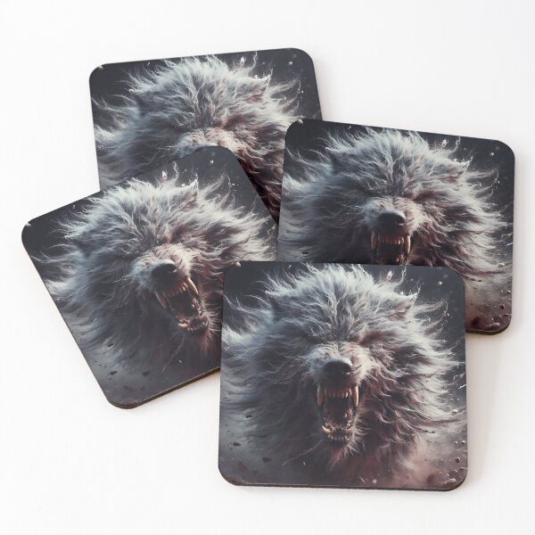 Item preview, Furry Aggressive Wolf designed and sold by GalleryBrisArt.