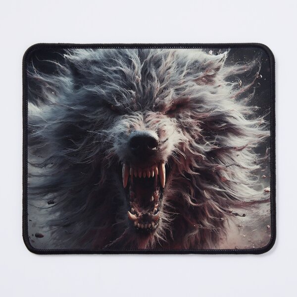 Item preview, Furry Aggressive Wolf designed and sold by GalleryBrisArt.