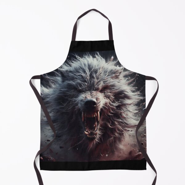 Item preview, Furry Aggressive Wolf designed and sold by GalleryBrisArt.