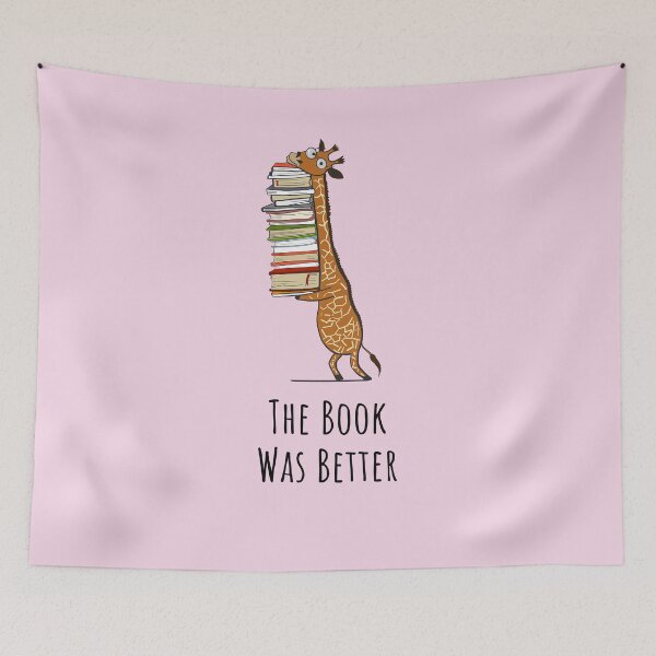 Item preview, Funny Giraffe Holding a Stack of Books -The Book Was Better - Book Lover Gift, Phones Cases And Other Gift designed and sold by MemWear.
