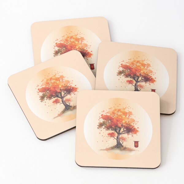 Item preview, Orange and Cherry Blossom trees designed and sold by ArtGMerch.