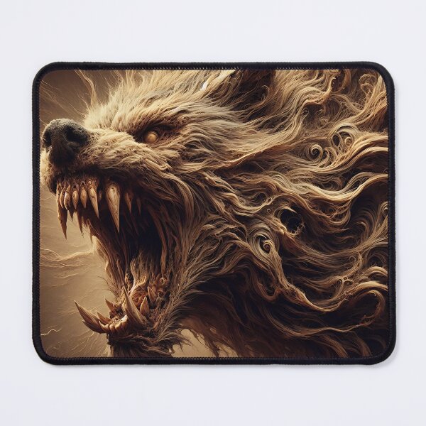 Item preview, Furry Aggressive Wolf designed and sold by GalleryBrisArt.