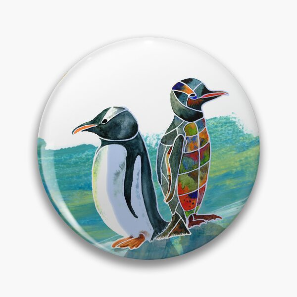 Item preview, Kopie von Winter Penguins – Beanie Ice Duo (Watercolor) designed and sold by Jo Lenz Art Studio.