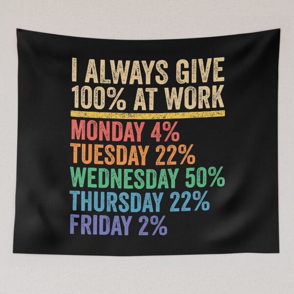 Item preview, I Always Give 100 Percent At Work Funny Work Humor designed and sold by DianaCandyce.