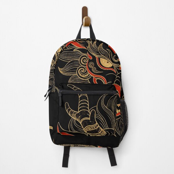 Item preview, Fierce Black and Gold Chinese Dragon Head with Red Accents designed and sold by zzz888.