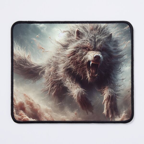 Item preview, Furry Aggressive Wolf designed and sold by GalleryBrisArt.
