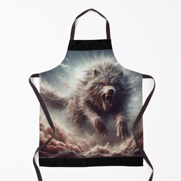 Item preview, Furry Aggressive Wolf designed and sold by GalleryBrisArt.